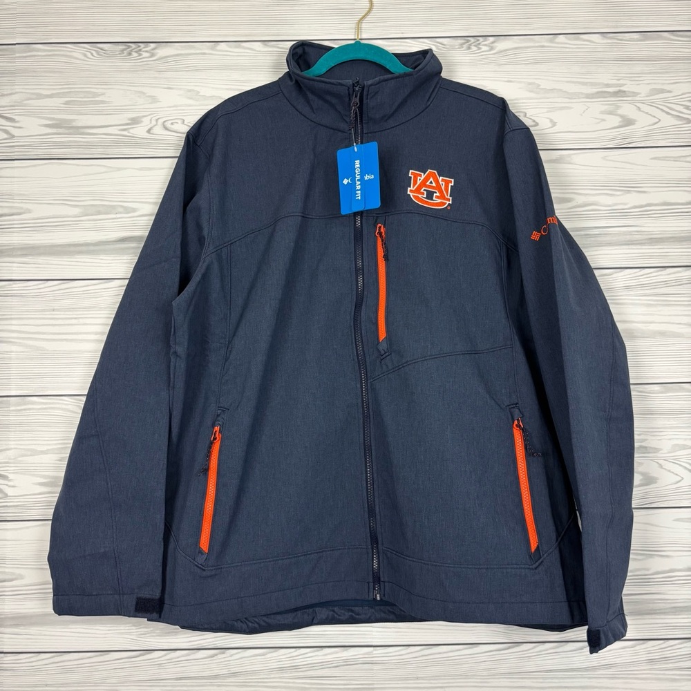 Columbia NCAA Auburn University Ascender Soft-shell Jacket NWT XL